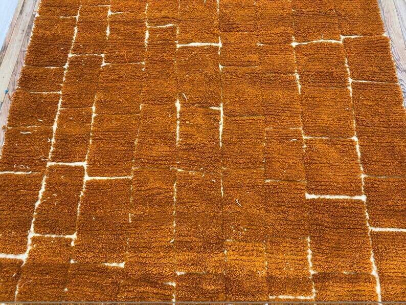 Traditional handmade wool Berber rug size 150x250 cm