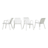 Vintage Italian 1950s metal garden chairs - set of 4