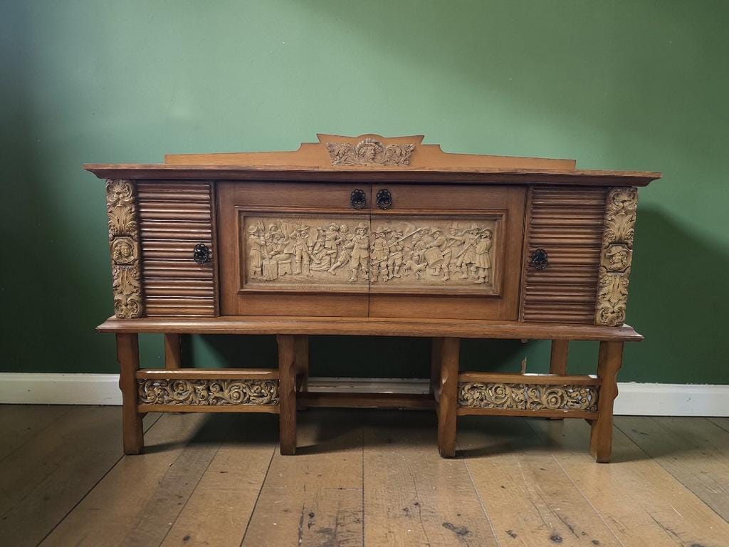 Buffet art déco vintage / commode 'Jacques Klein'
