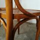 Set de 4 chaises bistrot en bois courbé, dossier épingle