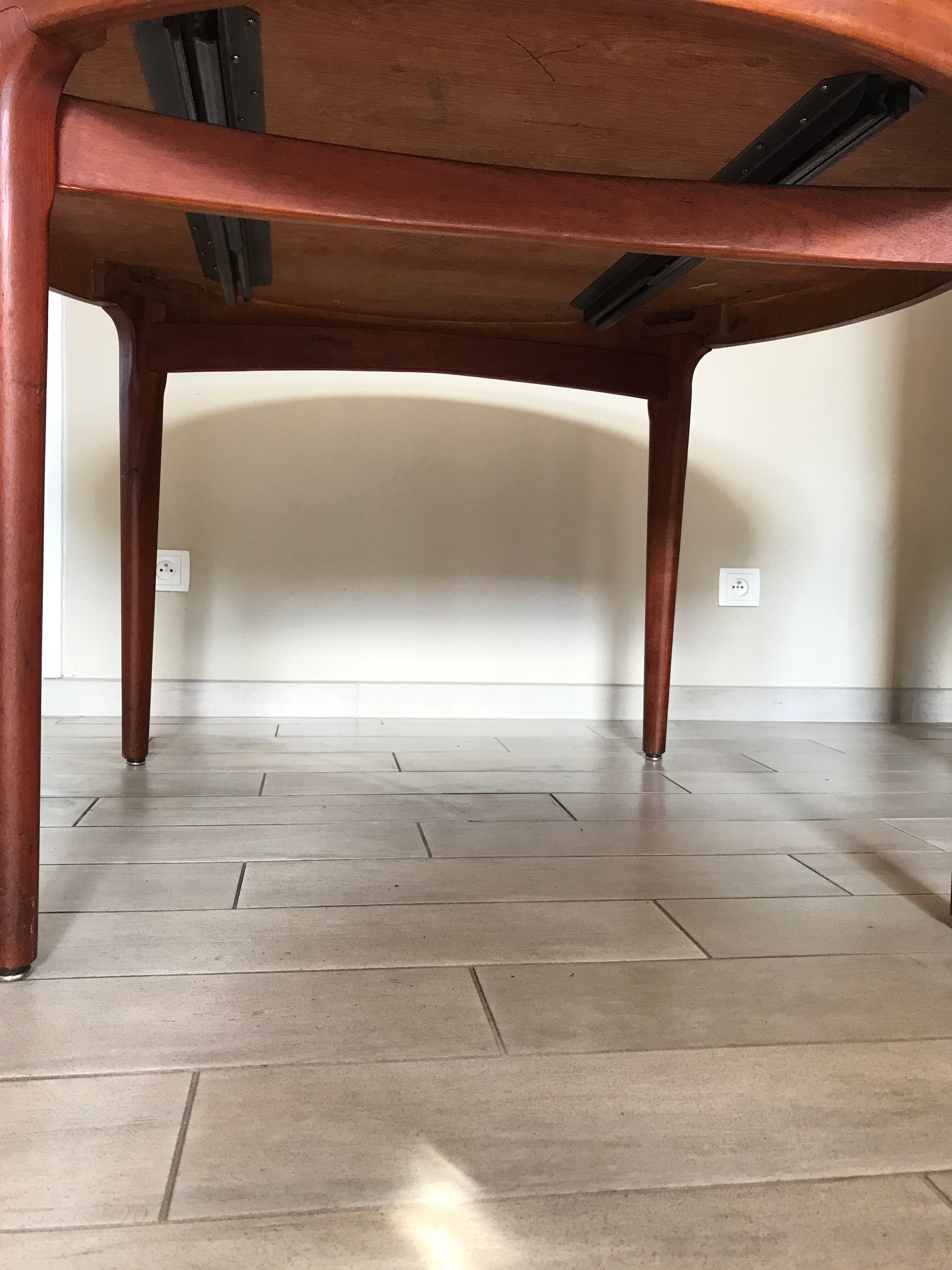 Scandinavian table Samcom design Arne Hovmand Olsen Denmark 60s