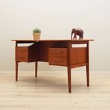 Teak desk, Danish design, 1970s, designer: Gunnar Nielsen, manufacturer: Tibergaard