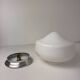 Antique ceiling light or vintage wall light in xl opaline