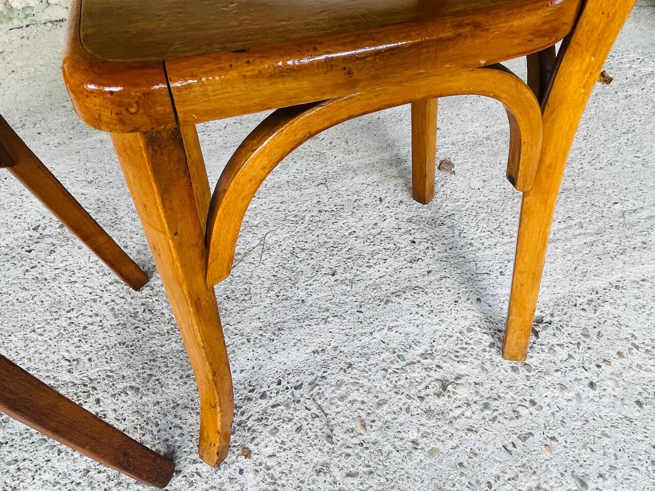 Pair of Baumann bistro chairs, circa 1950's