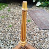 Table basse style louis xvi ancien bois doré avec plateau marbre