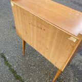1970s Scandinavian oak bedside table