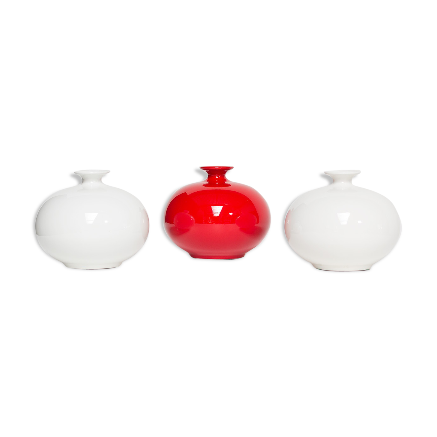 Pino Spagnolo for Sicart three 1970 ceramic vases