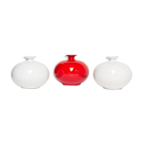 Pino Spagnolo pour Sicart trois vases en céramique 1970