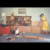 Oscar oak bookcase early 1950s