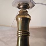 Very large classic luxury lamp bronze and wood