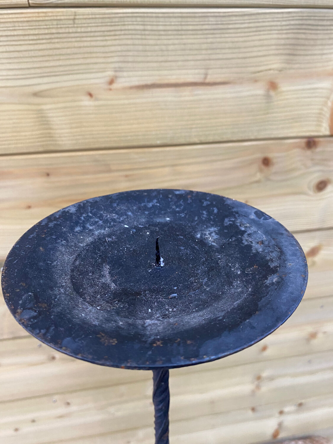 Stand candle holder, folk art