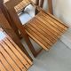 set of 4 italian wooden folding chairs by Aldo Jacober, design 1960 - 1970