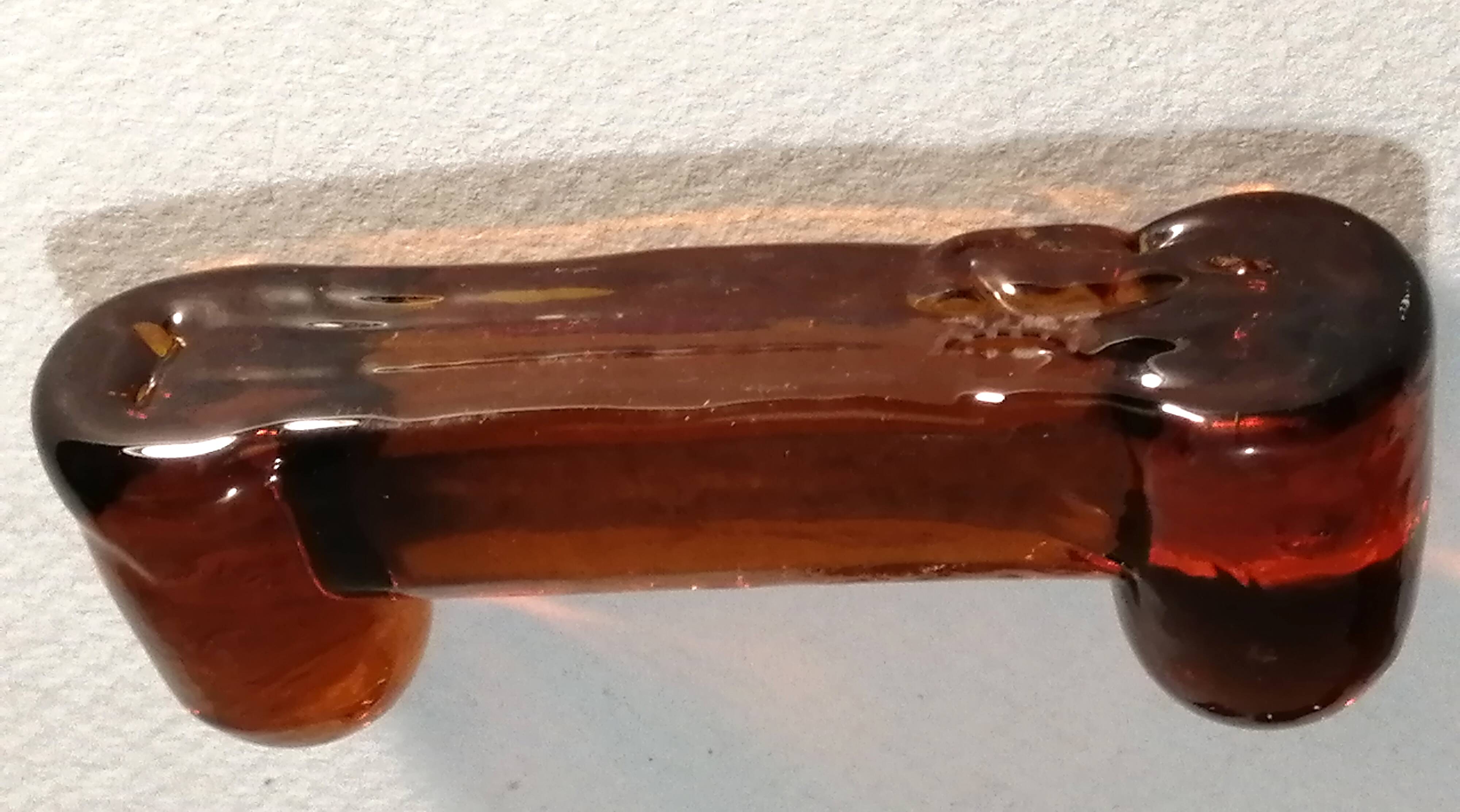 Signed 1960 BIOT 1960 bubled glass knife holder