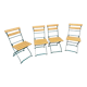 4 chaises de jardin terrasse pliantes vintage