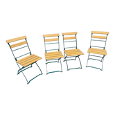 4 vintage folding garden chairs terrace