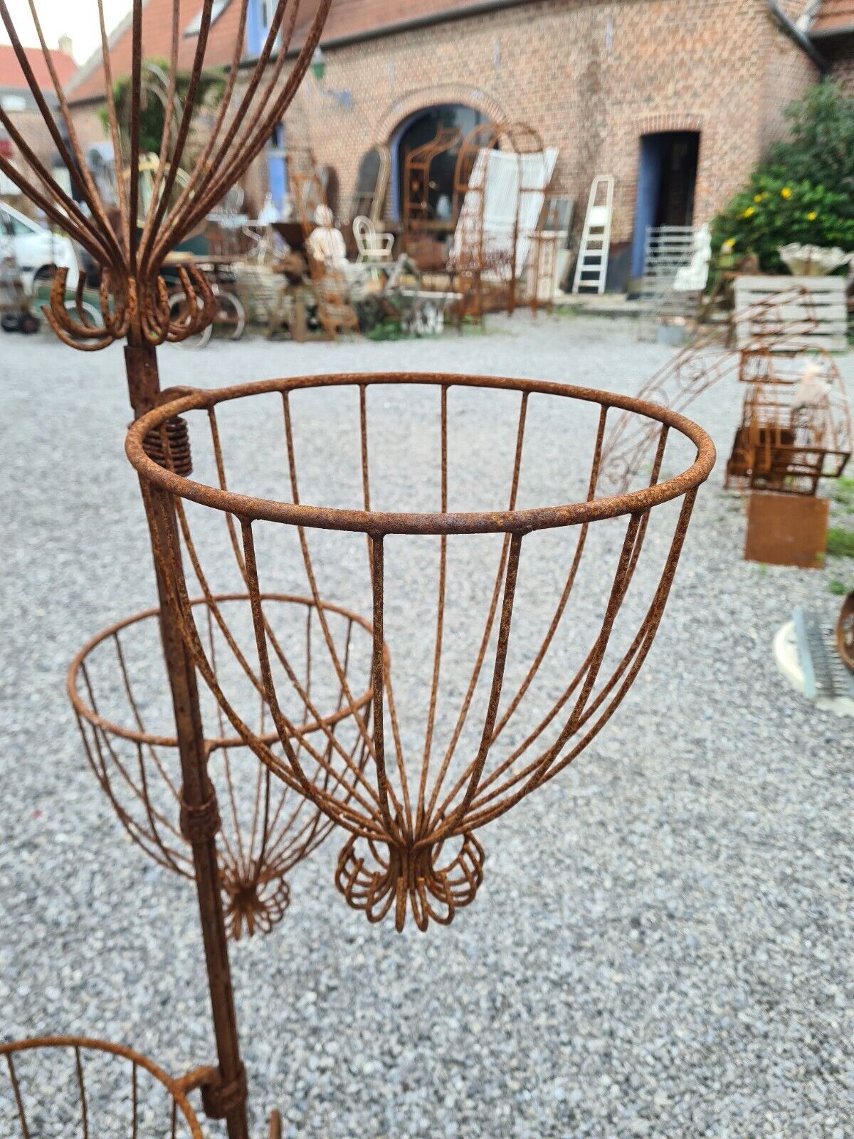 Wrought iron planter
