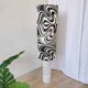 Lampadaire vintage Dumler & Breiden : Abat-jour zébré Pop Art allemand