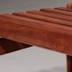 Walnut bench by Gio Ponti made by Fratelli Reguitti 1950