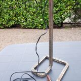 Handcrafted wrought iron lamp base from the 70s/industrial decor.