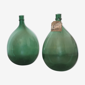 Pair of demijohns of 30 L