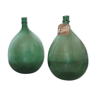 Pair of demijohns of 30 L