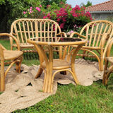 Vintage rattan garden furniture