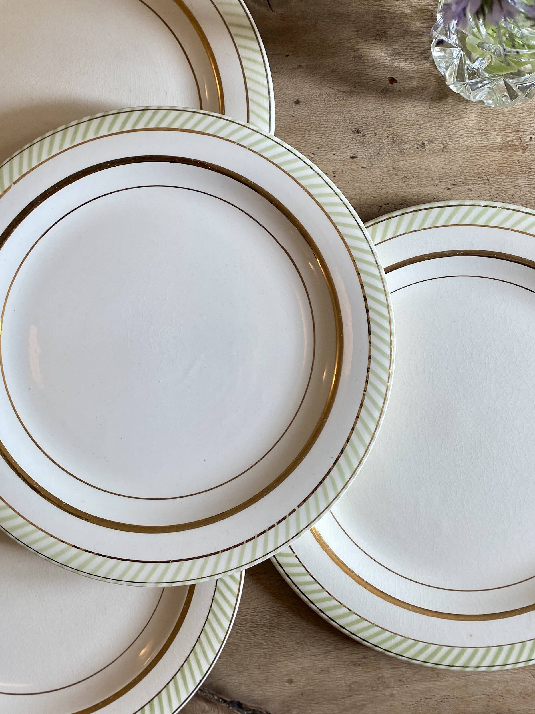 Set of 6 vintage dessert plates Arizona model by Salins