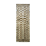 New grey bokhara runner rug - 78x234cm