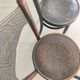 Rare set of 4 Jacob & Josef Kohn bistro chairs, bent wood, stamped 1900.