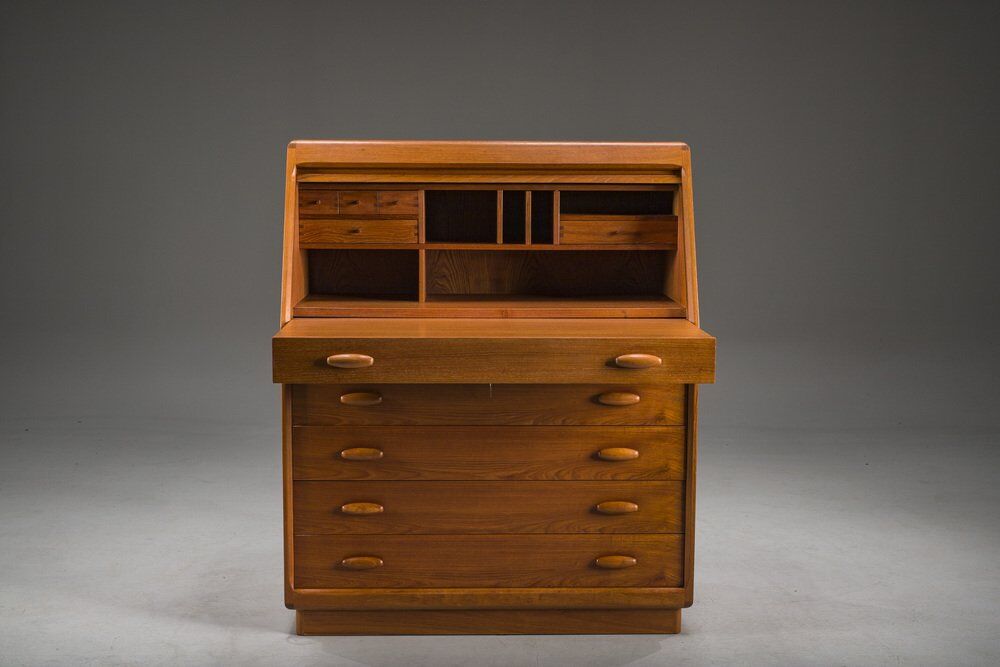 Mid-century modern teak secretary from Dyrlund, Denmark, 1960s