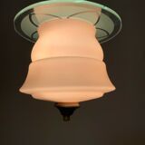 Pink opaline pendant light