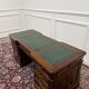 Classic English Desk Green Leather Inlay