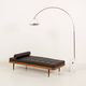 Italian mid century arc lamp in the style of Castiglioni, 1970s
