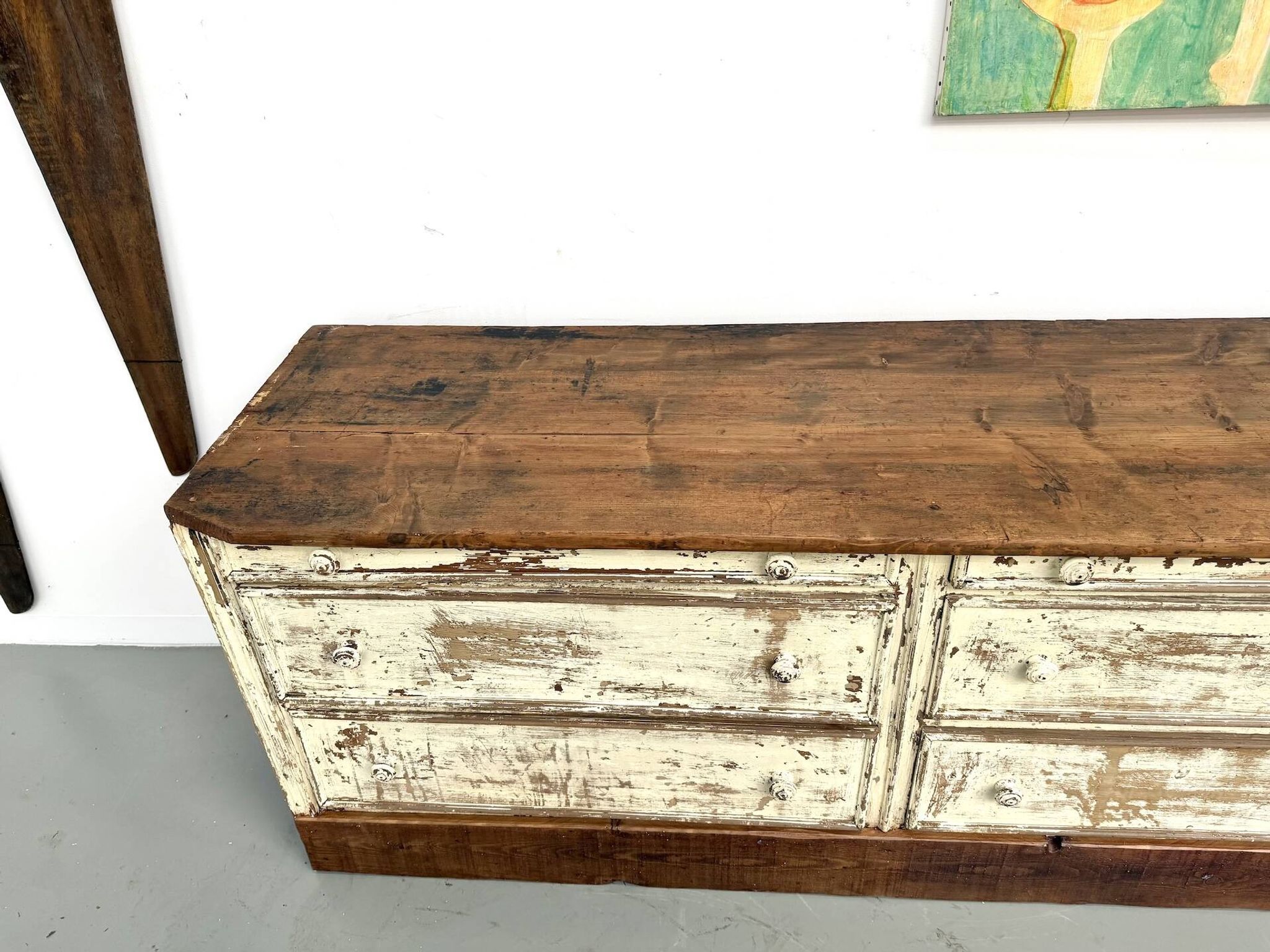 Large antique haberdashery cabinet, circa 1900