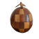 Seau à glaçons vintage  en noix de coco marquetée
