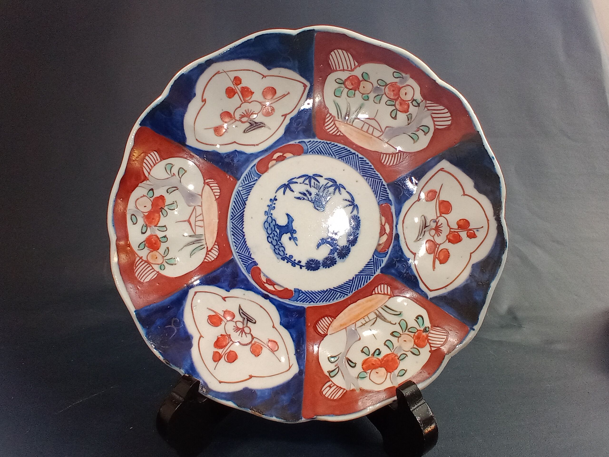 Pair of porcelain plates Imari