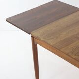 Extendable rectangular dining table in rosewood 'Emmedingen'