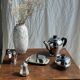 Tea set including teapot, milk jug, sugar bowl and butter dish