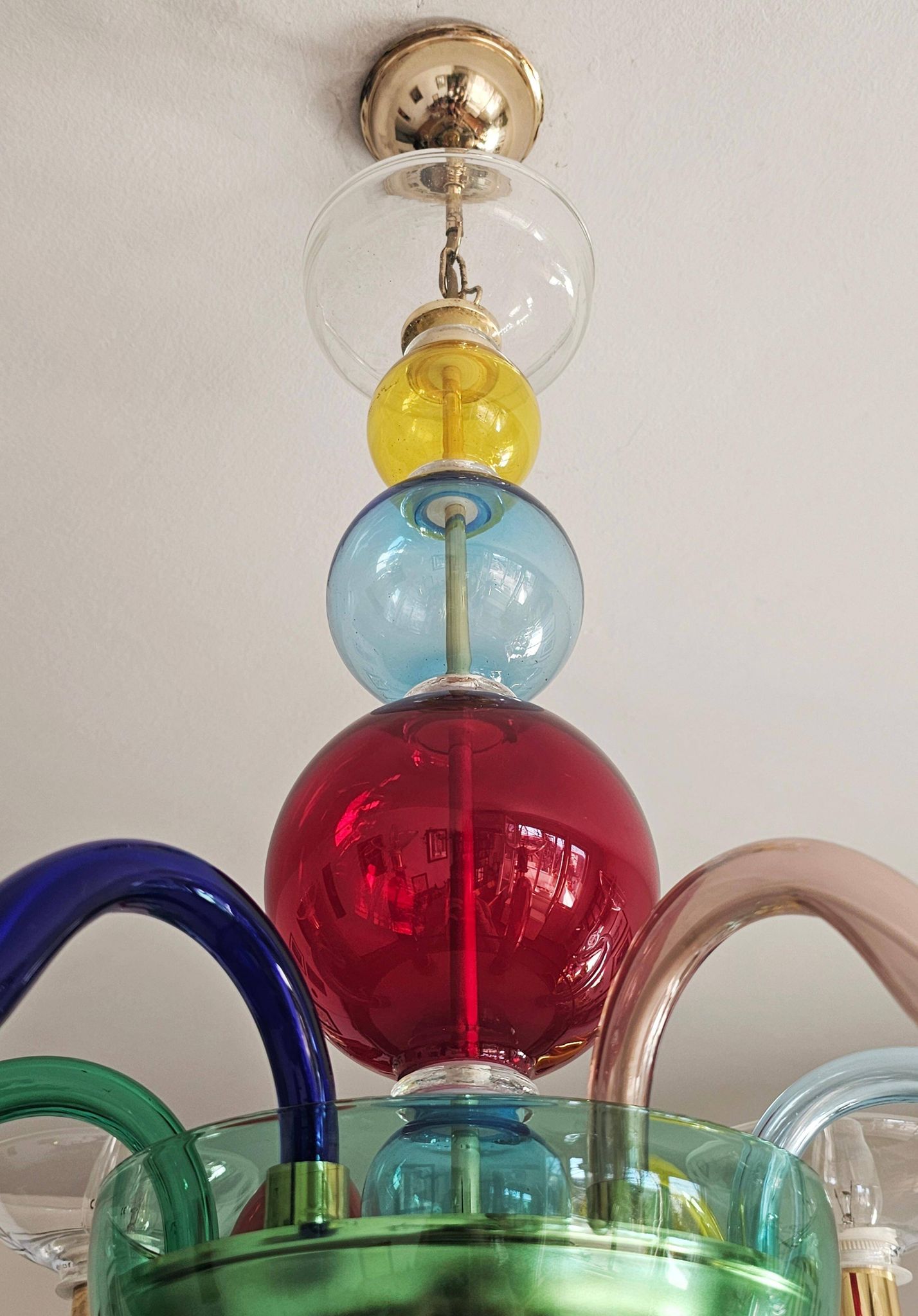 Murano glass chandelier after Gio Ponti, 1970s