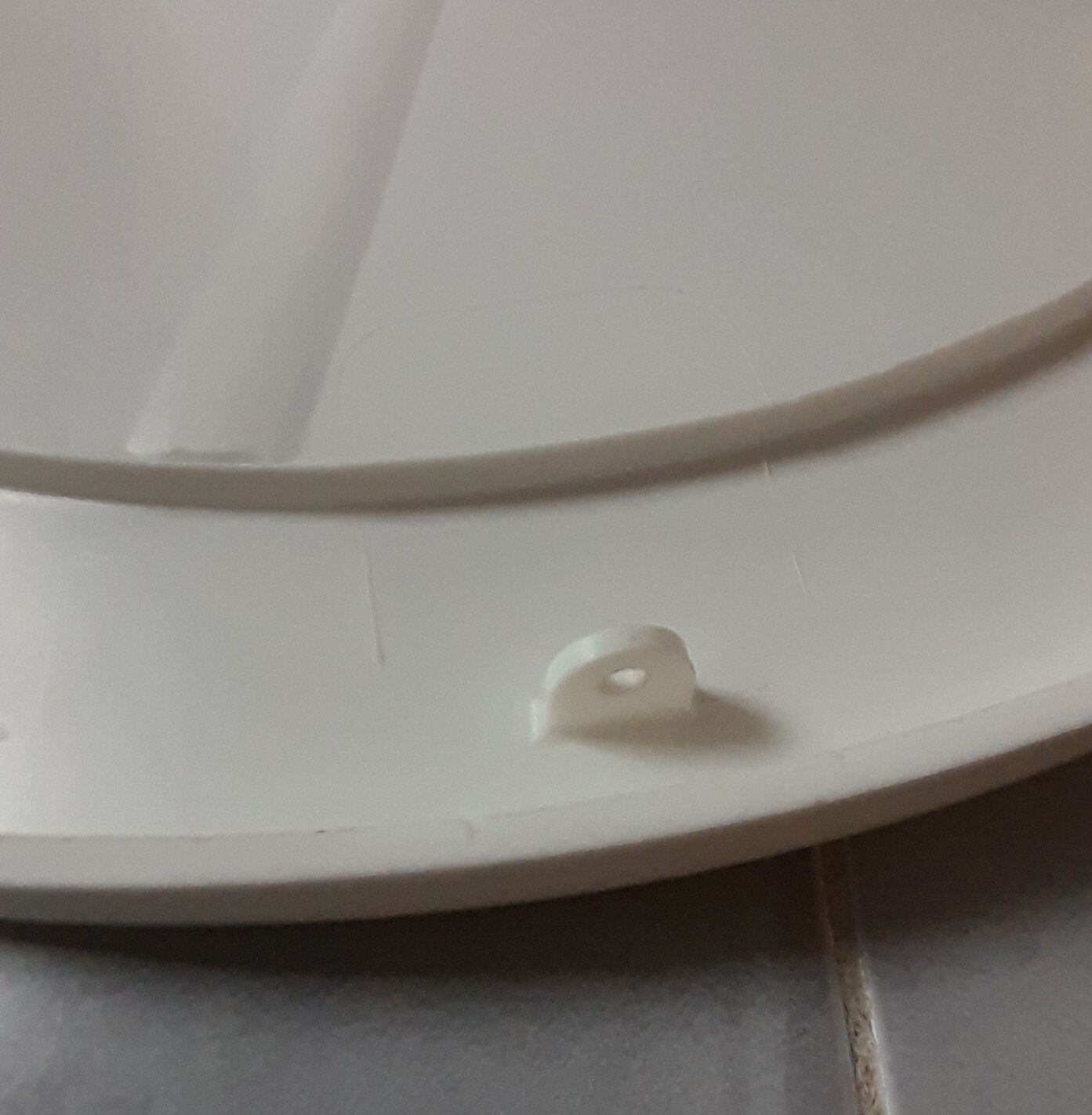 Round plastic mirror 70s