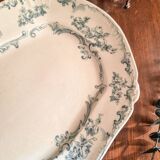 Rectangular plate in semi-porcelain