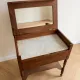 Antique wooden and marble dressing table