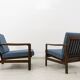 Vintage armchairs B-7522 by Zenon Bączyk, Poland, 1960s, set of 2