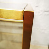 Golden metal side table