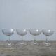 4 coupes à champagne en verre soufflé bullé 1900 