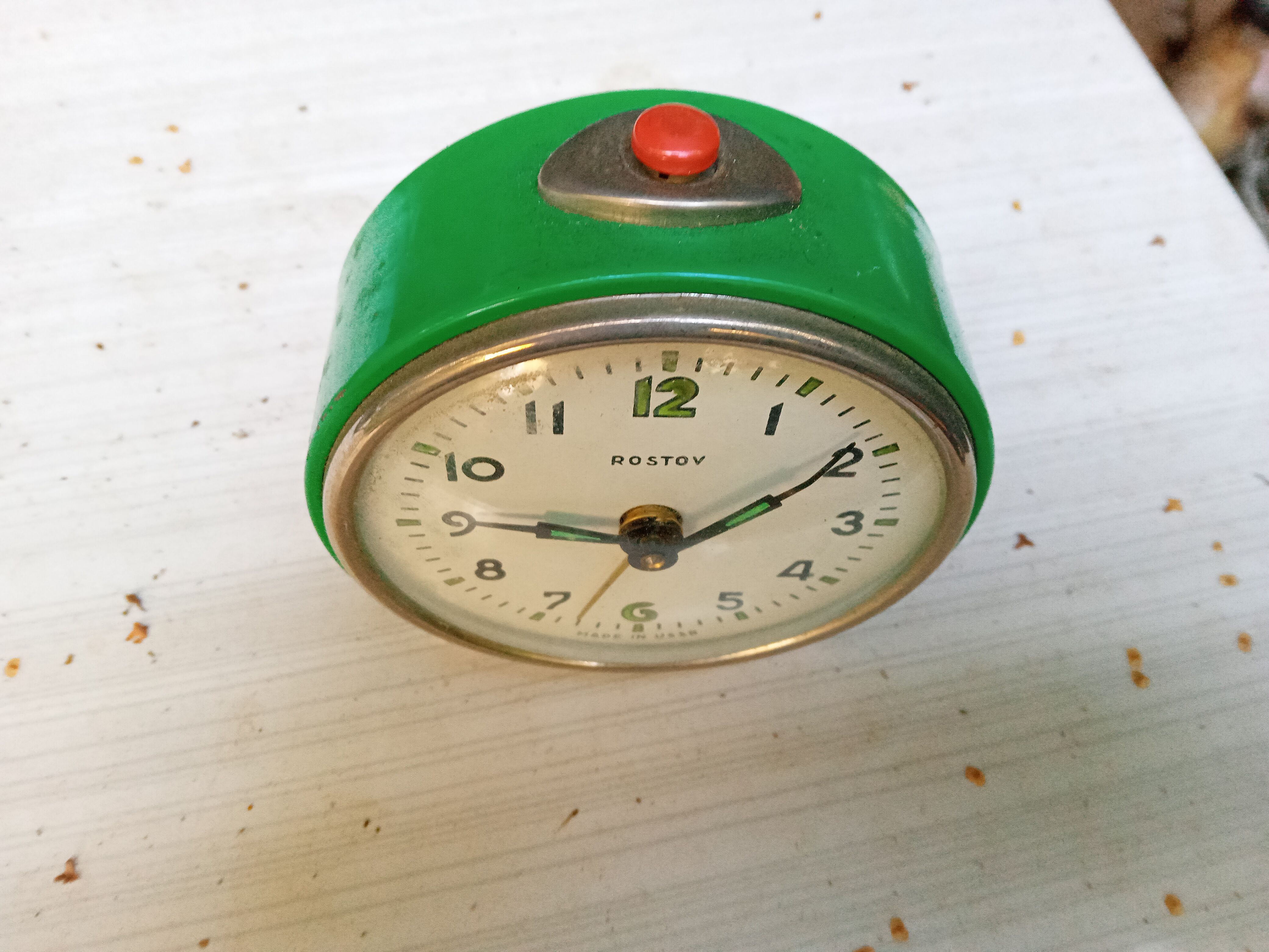 Réveil Mécanique Analogique Acctim - Sonnette Double - Acier Inoxydable Chromé - 17x12x6cm