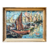 Tableau Vintage - Oil on Canvas, Signed J. Paradis – 20th Century