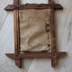Rectangular wooden mirror 33 X 27 cm
