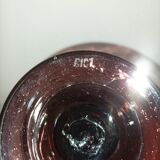 Biot bubble glass candle holder