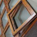 Antique Large Dutch Oak Haberdashery Shop Cabinet Folding Doors, 1920/30s